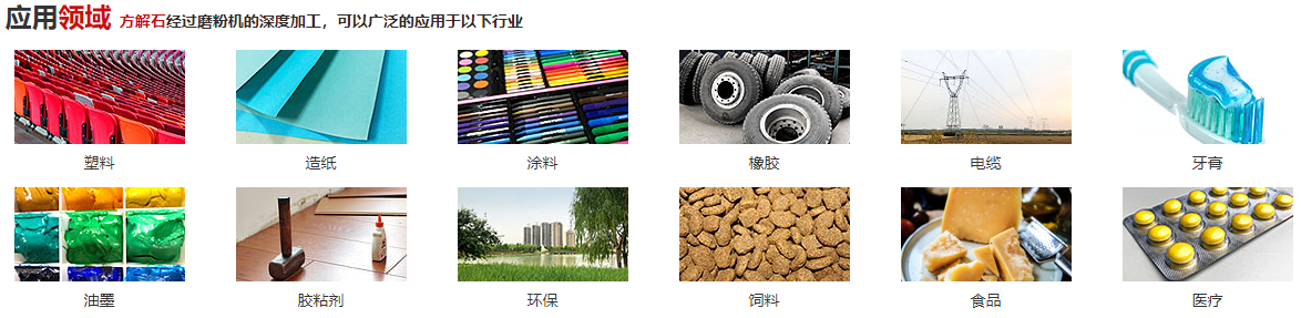 方解石粉的加工細度及其應(yīng)用領(lǐng)域