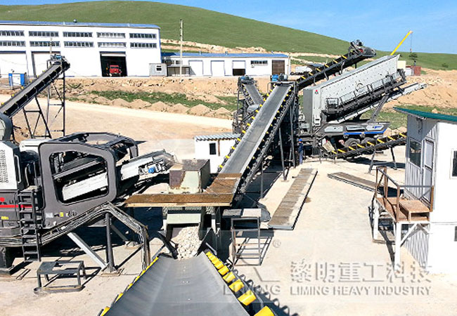 兩臺車組合，粗碎移動站加中細(xì)碎移動站