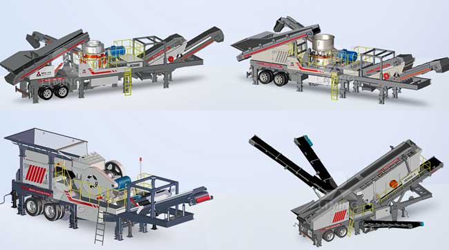 多種類(lèi)型的篩分移動(dòng)站都可以組合