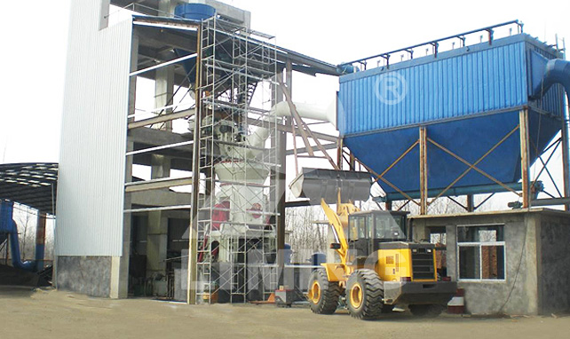 江蘇連云港礦渣加工現(xiàn)場