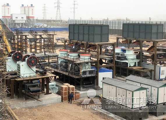 陜西寶雞河卵石制砂生產線