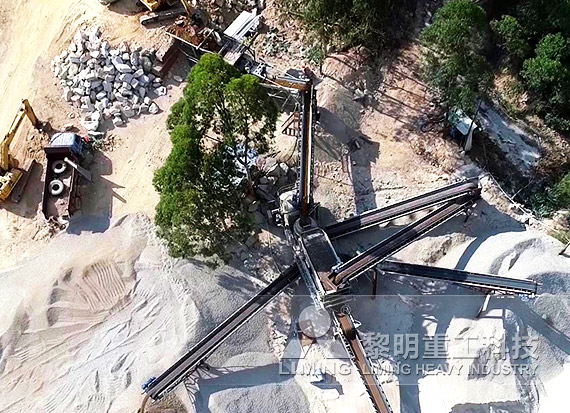 時產(chǎn)100噸花崗巖移動破碎站